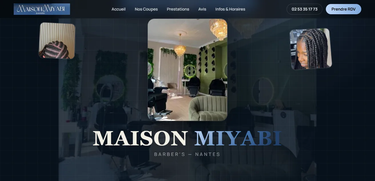 Site Maison Miyabi réalisé par Studio SEKKO